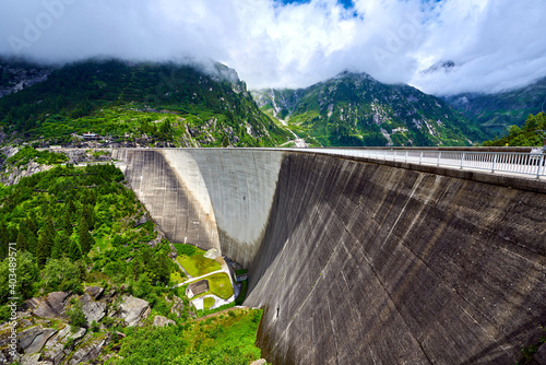 Wallpaper Mural Zillergrundl Dam.  An arch dam on the Ziller River in the upper Ziller Valley. Tyrol, Austria Torontodigital.ca