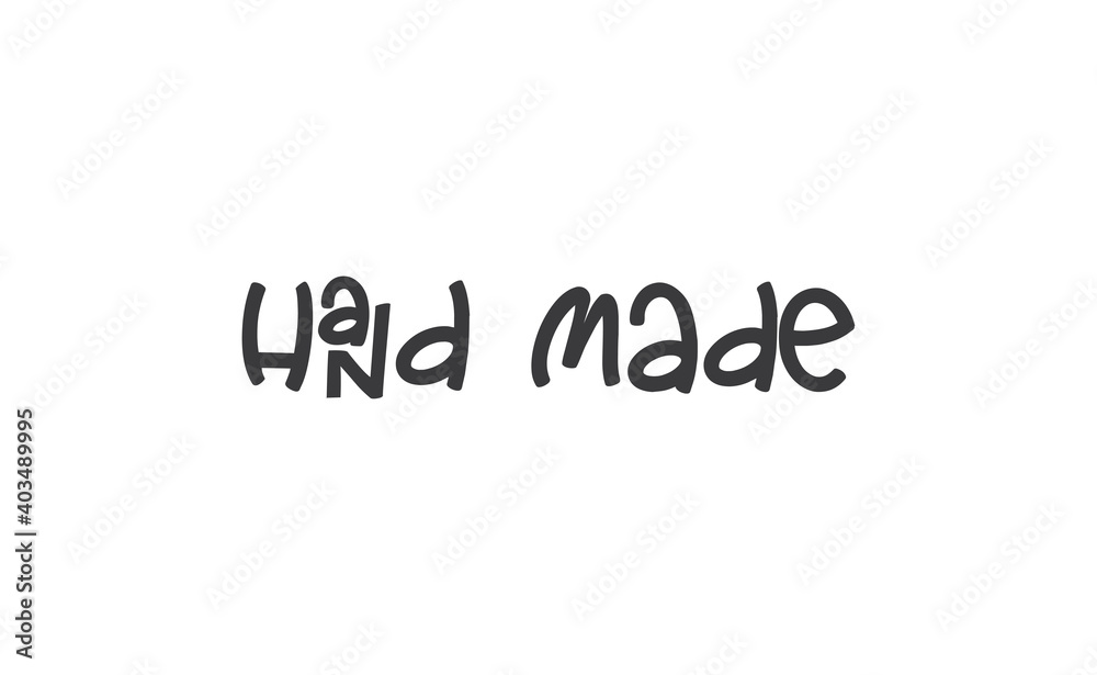 Hand made lettering text. Typography vector writing. Hand made lettering text. Typography vector writing.