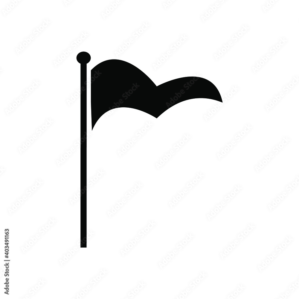 Race flag icon. Competition sport flag line vector icon. Racing flag. Start finish. on white background