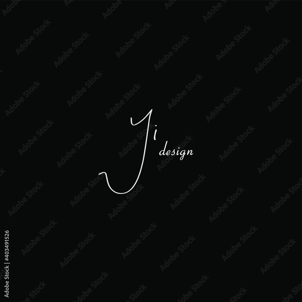 yi handwritten logo for identity yi handwritten logo for identity