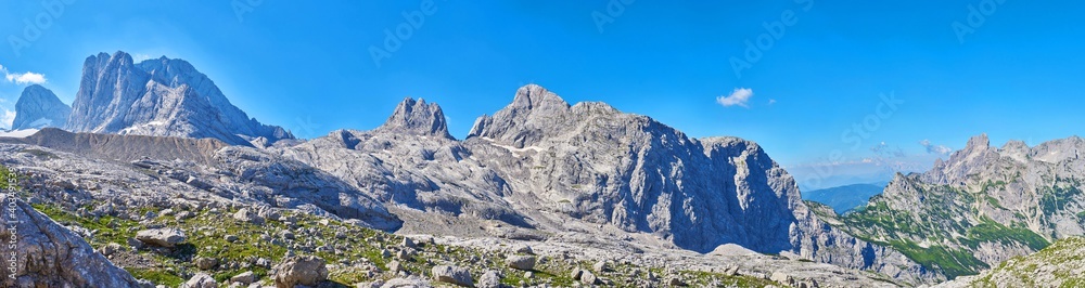 Dachstein mountains with Glasier in Austrian Alps. 