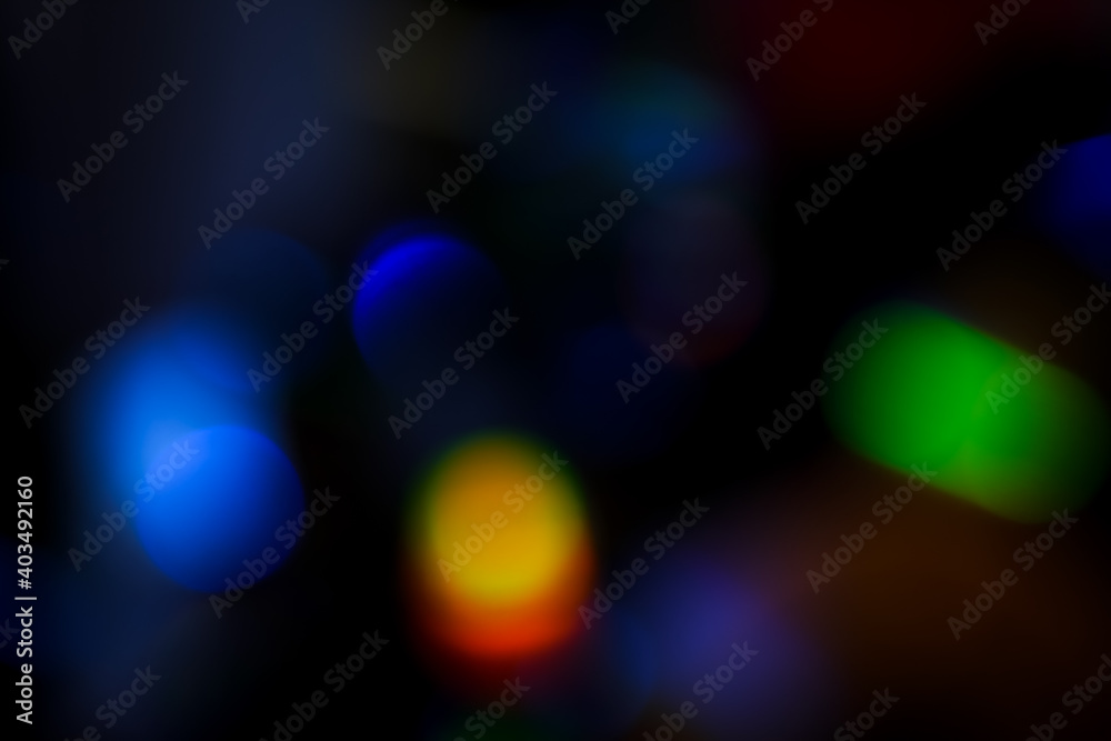 Abstract motion defocused lights on dark background Abstract motion defocused lights on dark background