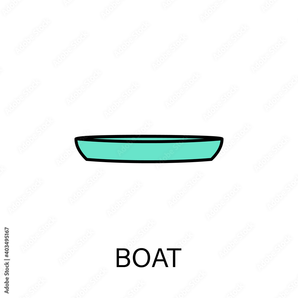 boat sea transport outline icon. Signs and symbols can be used for web, logo, mobile app, UI, UX boat sea transport outline icon. Signs and symbols can be used for web, logo, mobile app, UI, UX