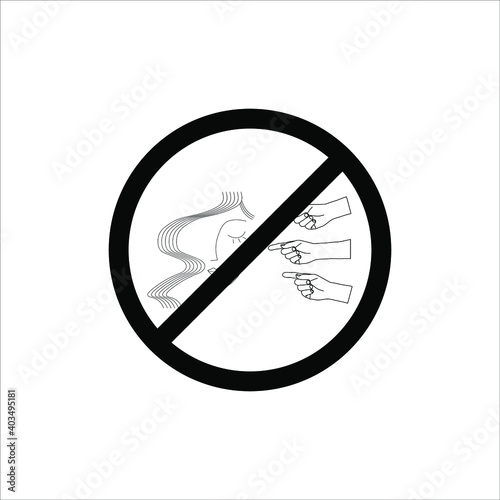 Social bullying icon. Harassment, social abuse and violence on white background