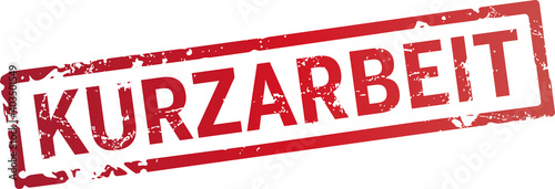 roter Stempel Kurzarbeit