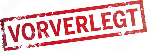 roter Stempel vorverlegt