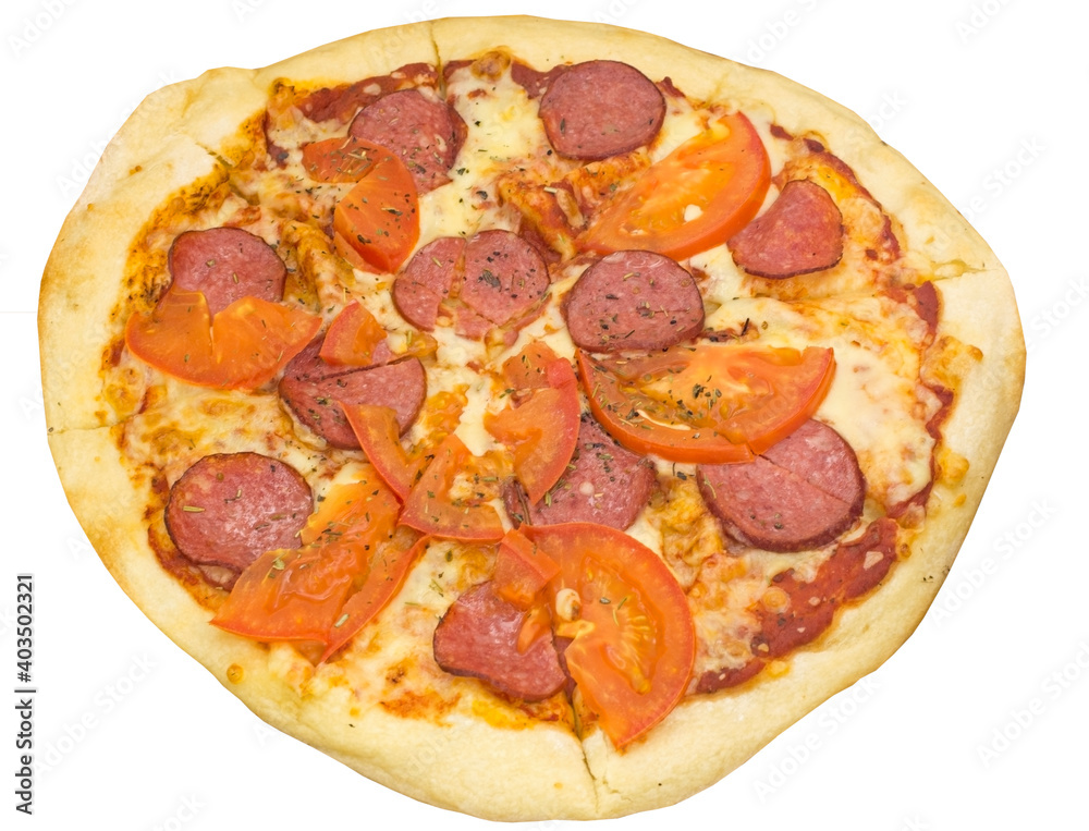 italian pizza on a white italian pizza on a white