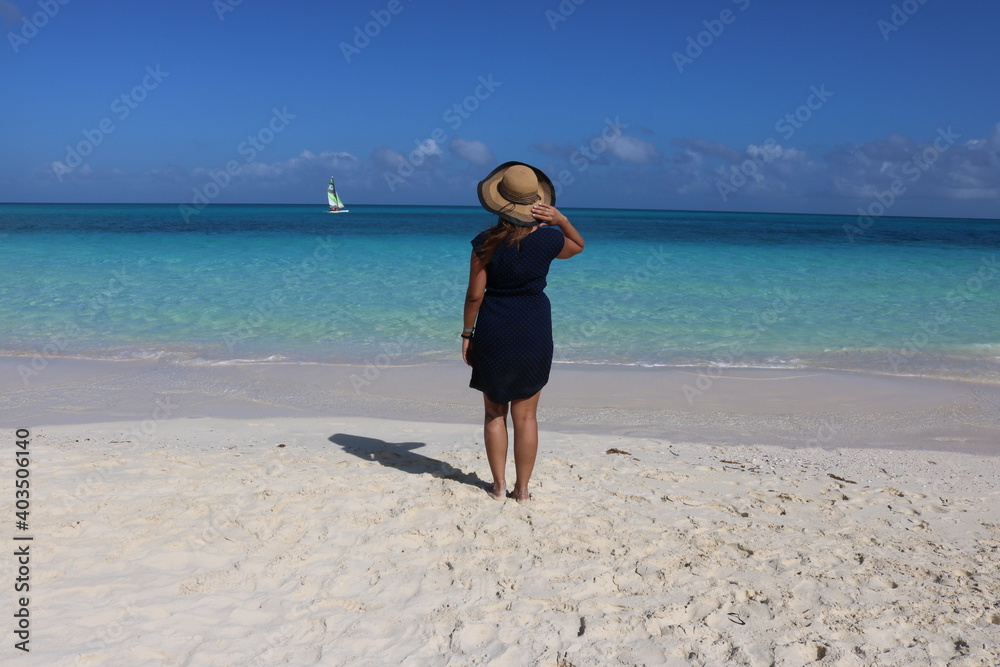 Woman at the beach - Ocean view