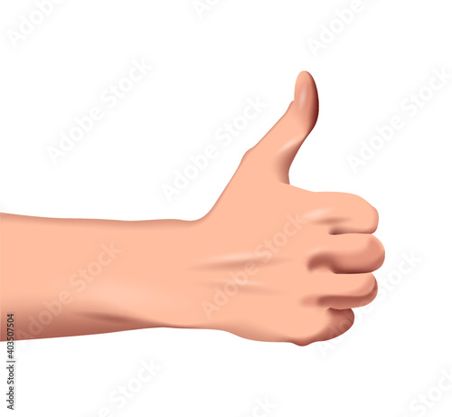 Vector thumb in gradient style