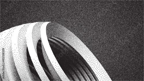 Vector architecture dotwork gradient background. Abstract noise stipple pattern. 3d vector illustration. EPS 10.