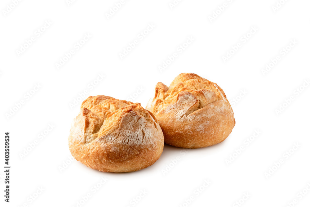 buns isolated on a white background
