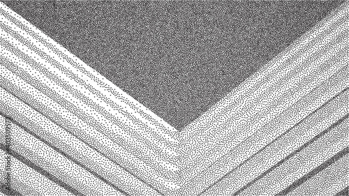Vector architecture dotwork gradient background. Abstract noise stipple pattern. 3d vector illustration. EPS 10.