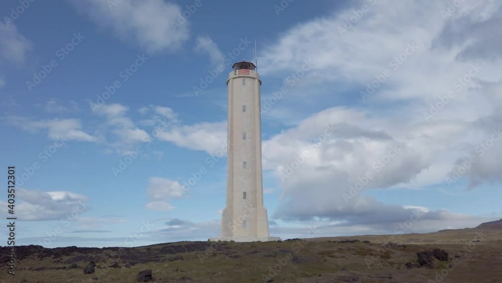 Malarrif Lighthouse on the Snaefelssnes Peninsula, Iceland. Malarrif Lighthouse on the Snaefelssnes Peninsula, Iceland.