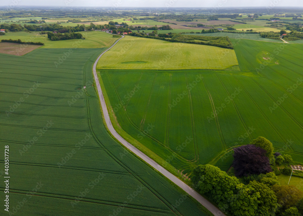 Aerial view of landscape - Danmark