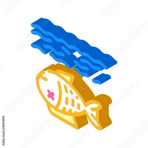 environment harm isometric icon vector illustration color