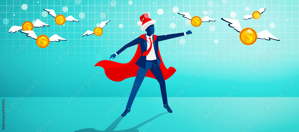 New 2021 finance and growth prospects. 3D illustration New 2021 finance and growth prospects. 3D illustration