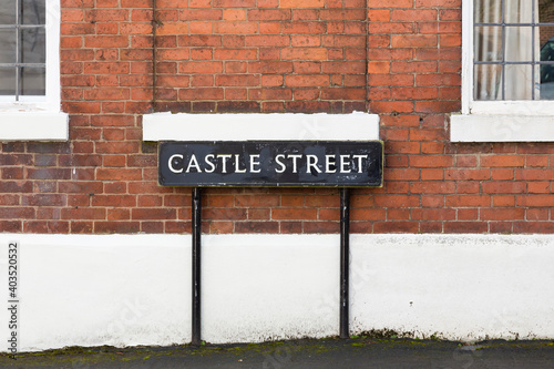 Old street sign, Castle Street Warwick UK © Paul Maguire