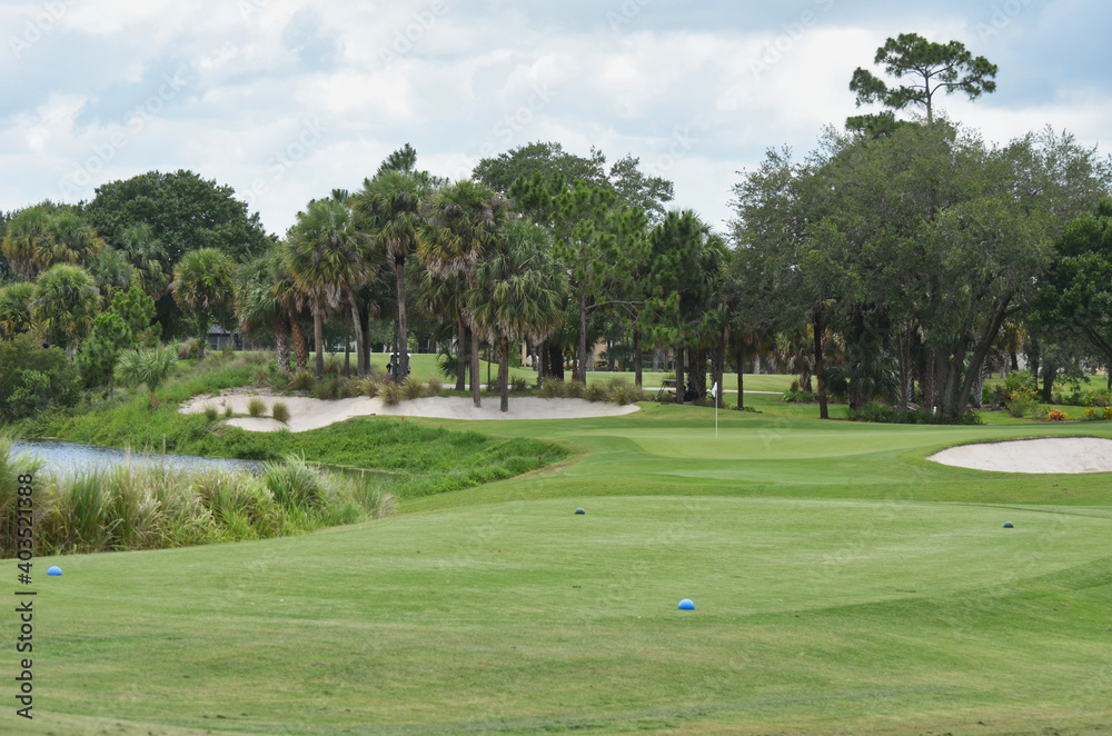 View of Par Three Well Bunkered Hole from Tee