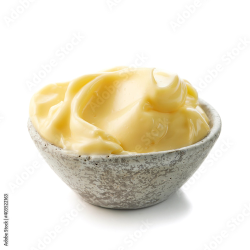 bowl of mayonnaise