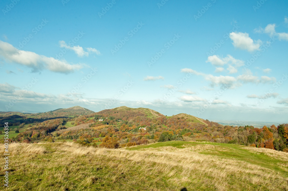 Malvern hills in the summertime of England. Malvern hills in the summertime of England.