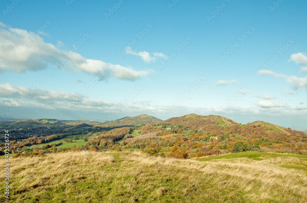 Malvern hills in the summertime of England. Malvern hills in the summertime of England.