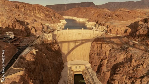 Colorado River at Hoover Dam Lake Mead NRA Time Lapse Nevada and Arizona USA