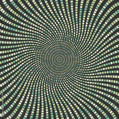 Abstract Green Vortex Art Design Background