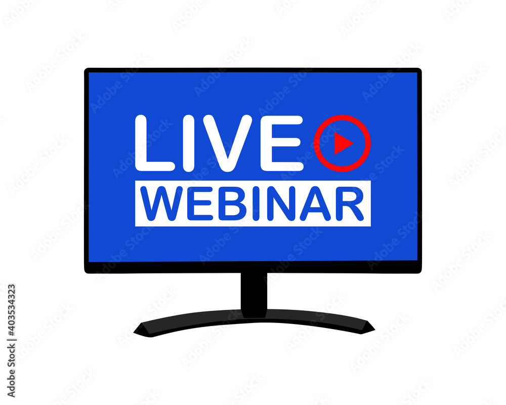 live webinar. business and education online seminar. remote training live webinar. business and education online seminar. remote training