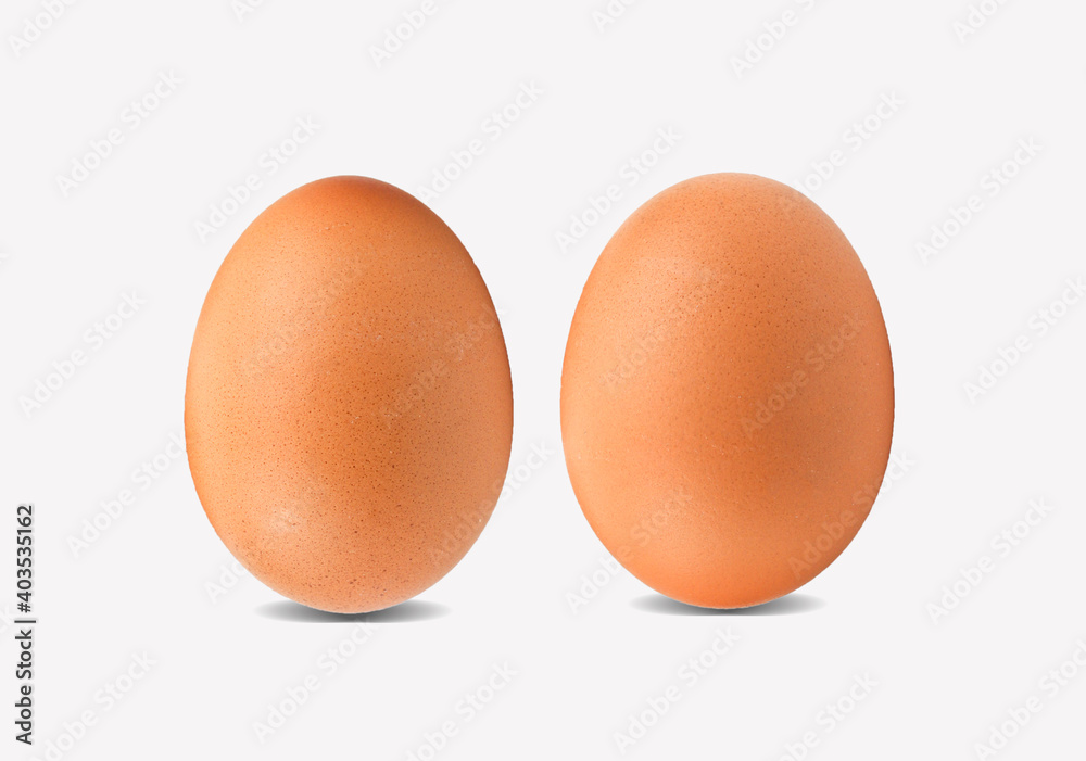 Chicken eggs isolated on white background Chicken eggs isolated on white background