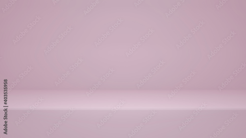 3d rendering, Empty pink color studio room background with copy space for display product or banner website 3d rendering, Empty pink color studio room background with copy space for display product or banner website