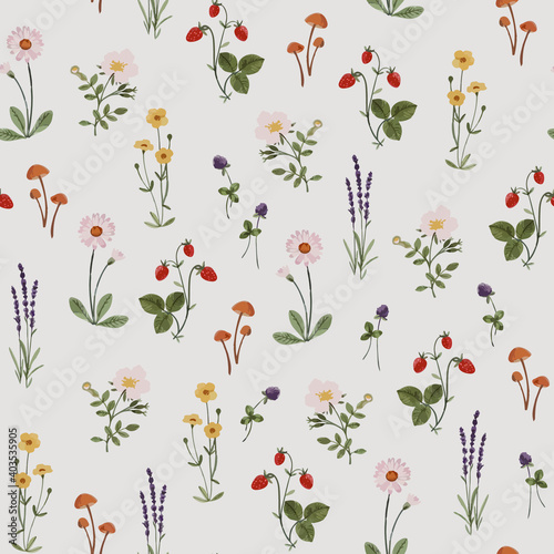 Wildflowers pattern ver4