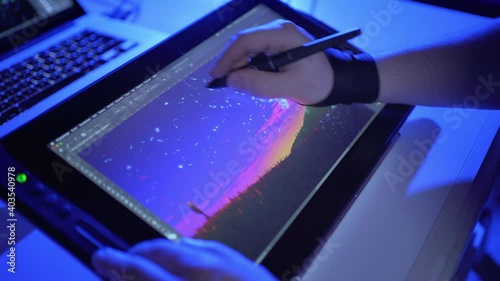 Professional Digital Drawing on Graphics Tablet 6