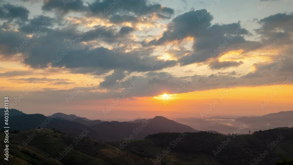 time lapse 4k video landscape the sunset and sky in Thailand time lapse 4k video landscape the sunset and sky in Thailand