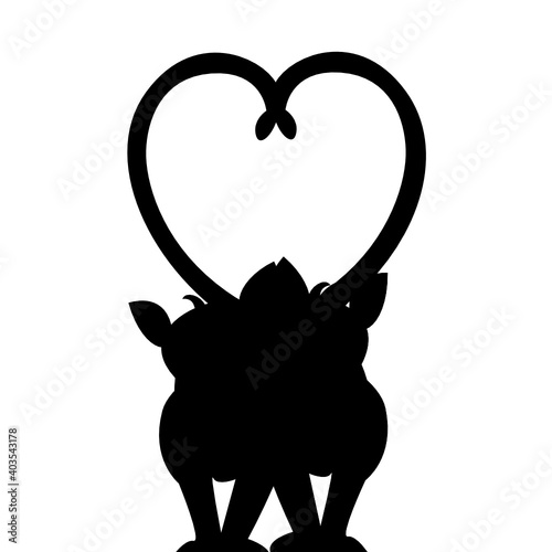 Valentinstag Katzen Herz