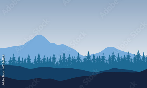 Very soothing scenic in the morning. City vector