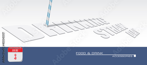 Card Drinking Straw Day
