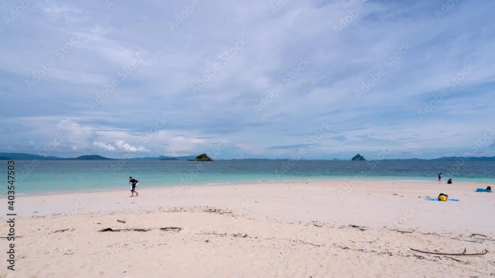4k timelapse of travel people relax on the beautiful sea sand beach in summer travel season,Nature background and open travel season concept 4k timelapse of travel people relax on the beautiful sea sand beach in summer travel season,Nature background and open travel season concept