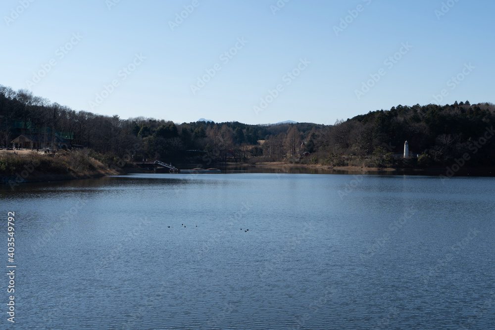 Lake Miyazawa . Saitama Japan Lake Miyazawa . Saitama Japan