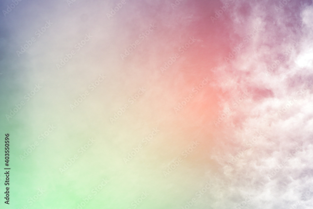 Fototapeta premium blue Orange sky with clouds background