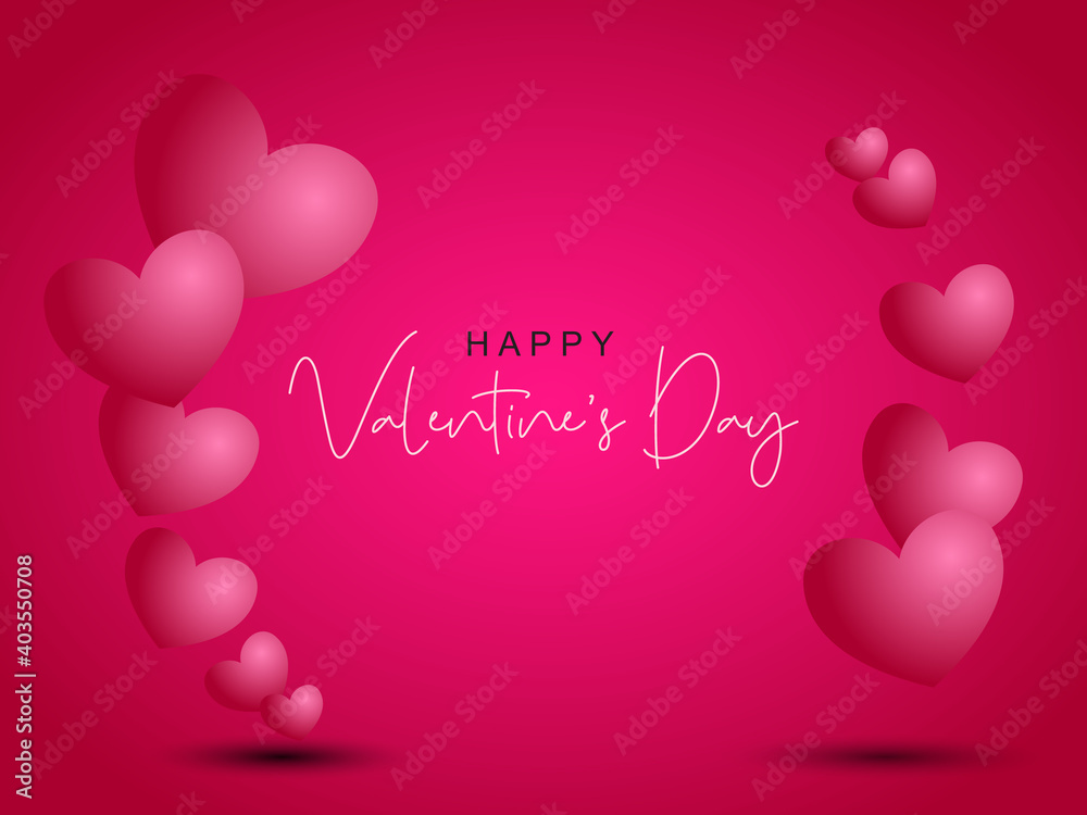 Valentine's day greeting background design