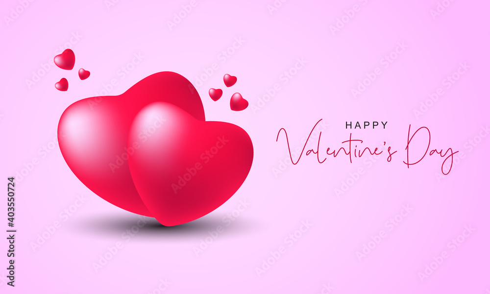 Valentine's day greeting background design