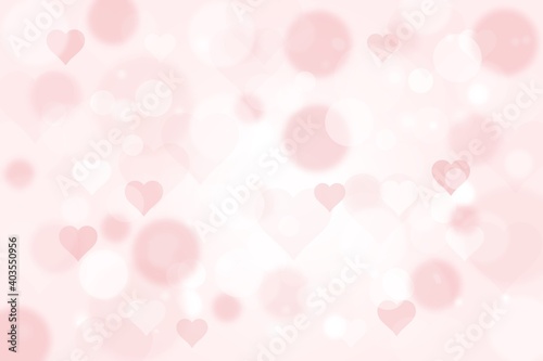 White pink abstract background. bokeh heart blurred beautiful shiny lights use for card valentines banner wallpaper backdrop and your product.