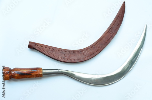 celurit or arit, traditional weapon from east java indonesia photo