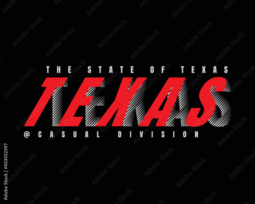 Fototapeta premium Vector illustration of typography, texas graphics, perfect for designs of t-shirts, clothes, hoodies, etc.
