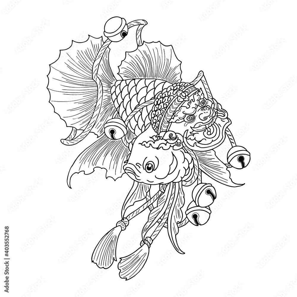 betta fish tattoo drawing