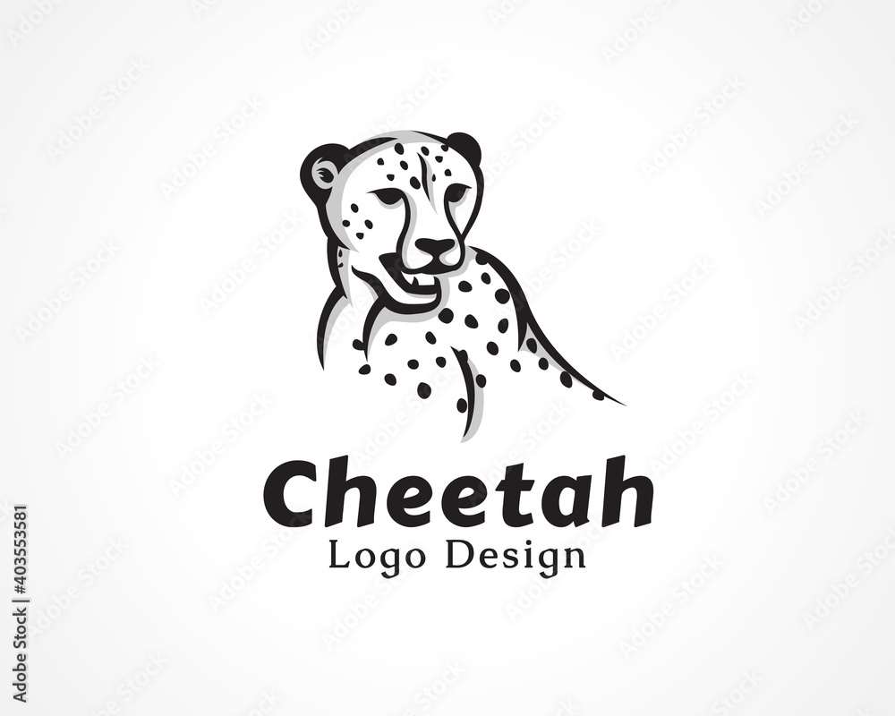 half body head art cheetah, cut, tiger illustration logo, symbol design inspiration half body head art cheetah, cut, tiger illustration logo, symbol design inspiration