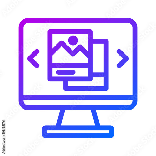 Photo preview in monitor icon