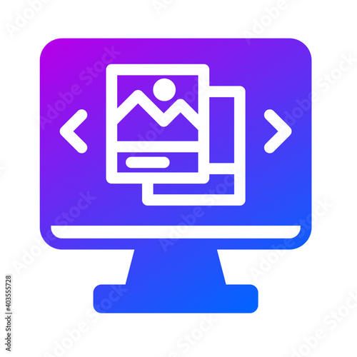 Photo preview in monitor icon