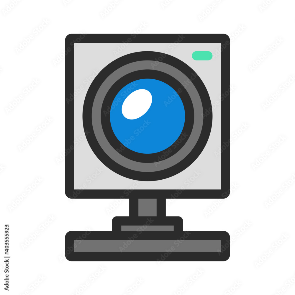 Webcam icon vector Webcam icon vector