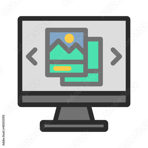 Photo preview in monitor icon